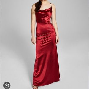 Burgundy formal dress